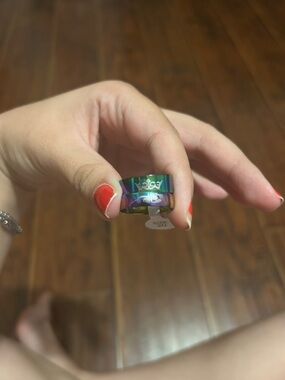 Rainbow stainless steel ring set (size 19 and 20)